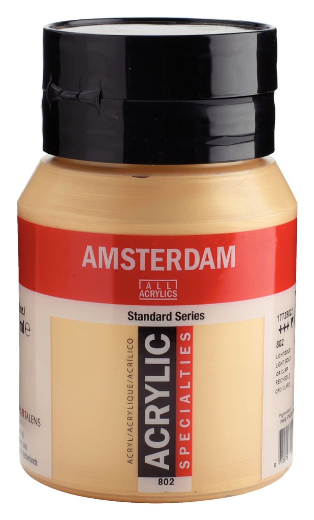 Standard Series Acrylverf Pot 500 Ml Lichtgoud 802