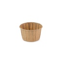 Bakje papier (FSC®) rond bruin 4.0oz / 120ml  ø70 x h43mm krimp à 100