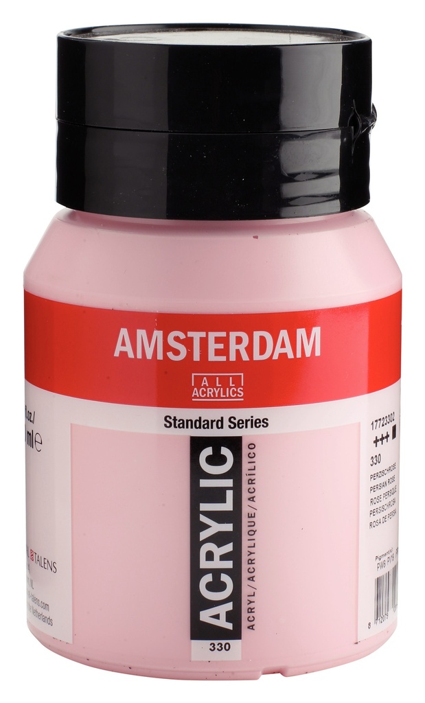 Standard Series acrylverf pot 500 ml Perzischroze 330