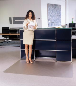 Floortex Vloermat Cleartex Advantagemat, Voor Tapijt, Rechthoekig, Ft 116 X 150 Cm