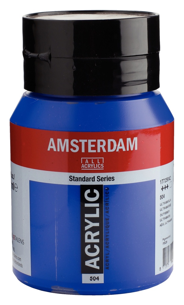 Standard Series Acrylverf Pot 500 Ml Ultramarijn 504