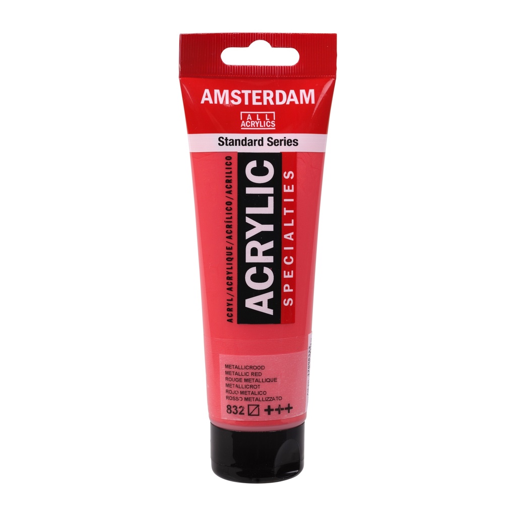 Standard Series Acrylverf Tube 120 Ml Metallic Rood 832