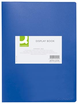 Q-Connect Showalbum A4 40 Tassen Blauw