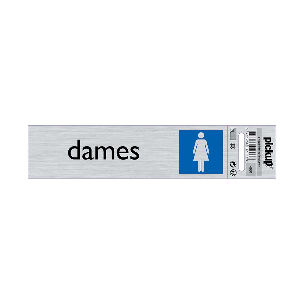 bord alulook dames - 165x44 mm zelfklevend