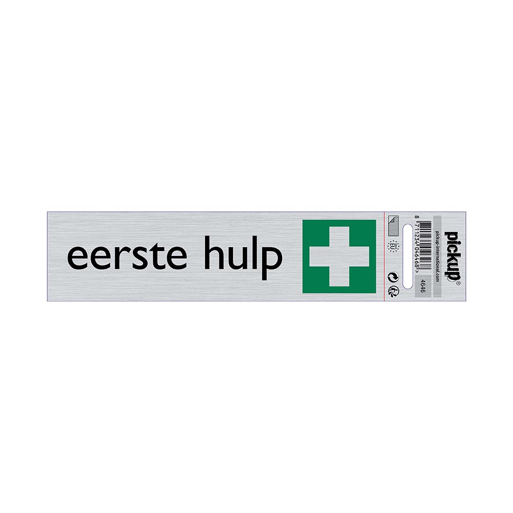 bord alulook eerste hulp - 165x44 mm zelfklevend