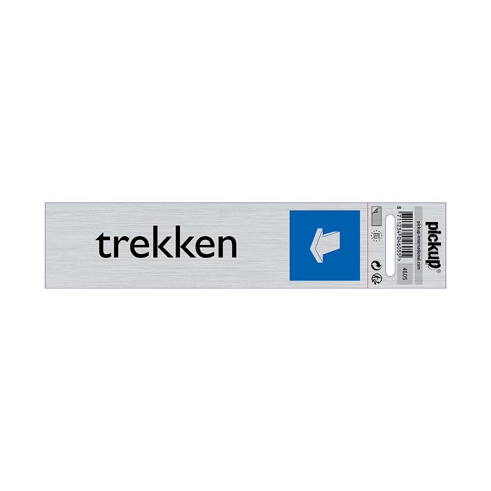 bord alulook trekken liggend - 165x44 mm zelfklevend