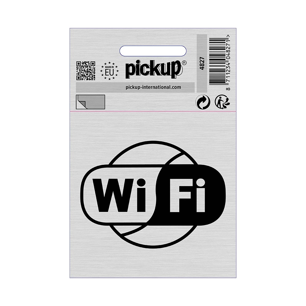bord alulook wifi - 80x80 mm zelfklevend