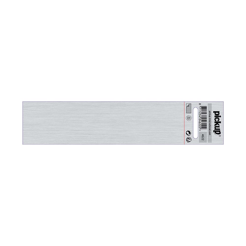 bord alulook zonder opdruk - 165x44 mm zelfklevend