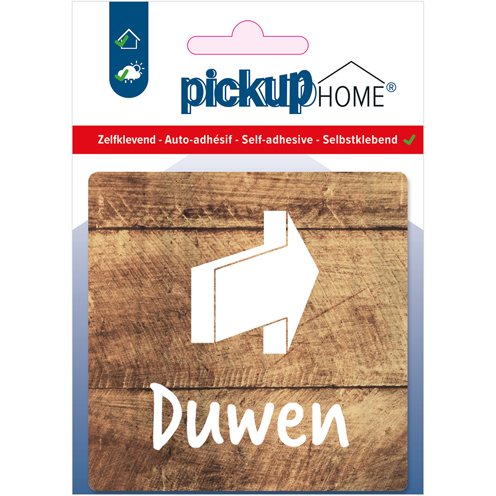 bord duwen houtlook - 90x90x3 mm acrylaat