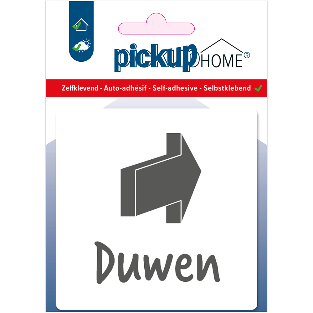 bord duwen wit - 90x90x3 mm acrylaat