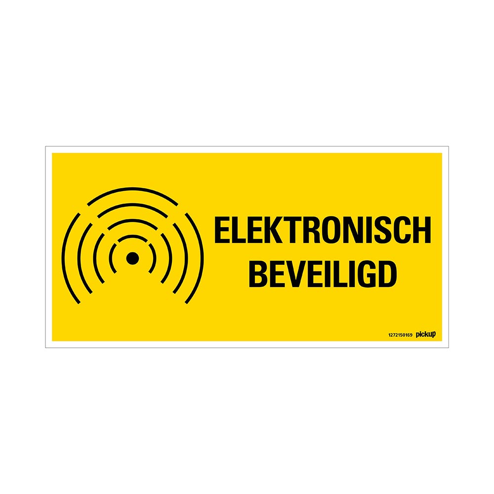 bord electronisch beveiligd - 150x300 mm