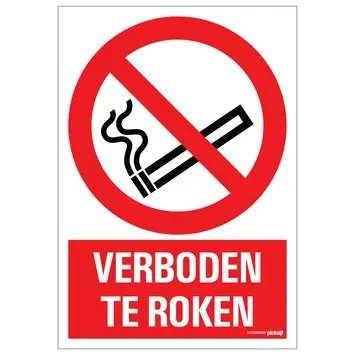 bord verboden te roken - 230x330 mm