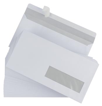 Gallery Enveloppen Ft 110 X 220 Mm, Venster Rechts, Stripsluiting, Doos Van 500 Stuks
