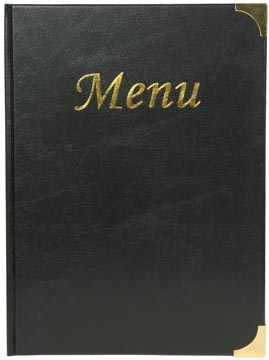 Menukaart classic range A4 with 1 double insert