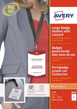 Avery Badge+Lanyard Zw Ds10