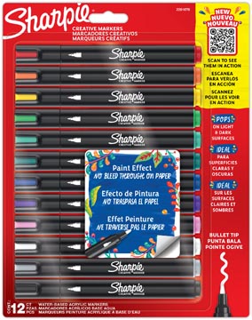 Sharpie Paint Marker Bls12 Ass