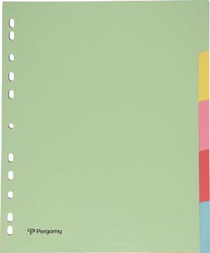 Pergamy Tabblad A4+ Pastel 5T