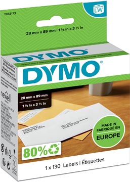 Dymo Etiket 28X89Mm 130X