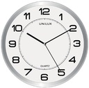 Unilux Magnet Klok Grijs Wit