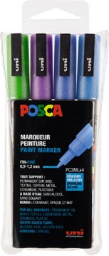 Posca Marker Pc3M Ass 4X Pa