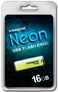 Integral Usb2 Neon 16Gb Geel