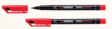 Stabilo Ohpen Perm F Rood