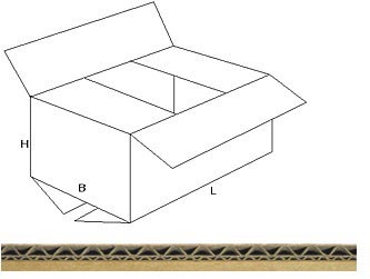 Verzenddoos Br 305X215X250Mm