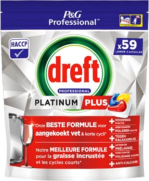 Dreft Vaatwas Plat Lemon 59Cap