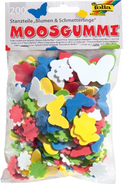 Pak 200 Bloem & Vlind.Mosgummi