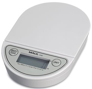 Maul Postweegsch Oval 2Kg Wit