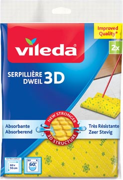 Vileda Gele Dweil 3D 2X
