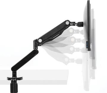 platinum series monitorarm enkel zwart