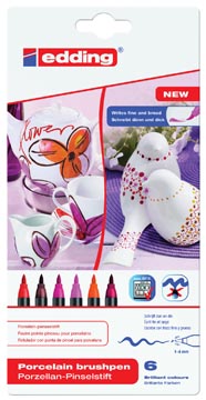 brush porcelein 4200 set6 warm