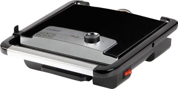 domo contactgrill inox zwart