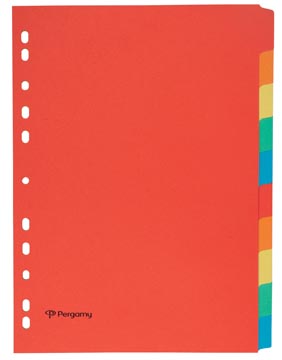 pergamy tabblad a4 11g ass 10t