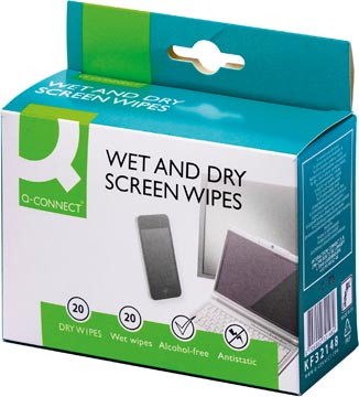 q-connect wet&dry doekjes ds20