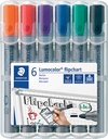 etui 6x flipchart marker staed