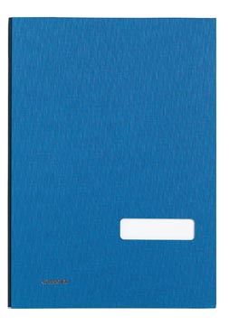 handtekenmap linnen 20v blauw