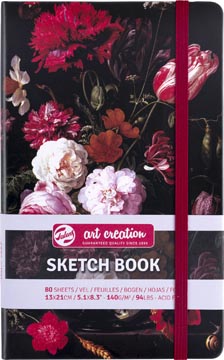 tac schetsboek 13x21 bloem