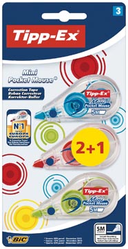tipp-ex mini pocket mouse 2+1