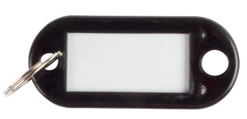 Q-Connect Sleutelhanger, Pak Van 10 Stuks, Zwart
