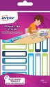avery mini naametik bl/grn 30x