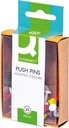 q-connect pushpins 25x ass