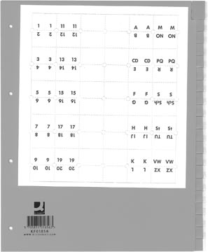 q-connect tabblad a4 pp 20tabs