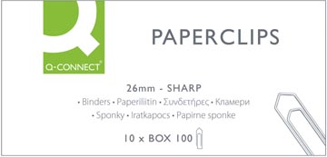 q-connect papierkl 26mm 100x