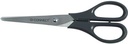 Q-Connect Schaar, Ft 18 Cm, Rechts En Links, Ronde Punt, Rvs, Zwart, Blister Van 1 Stuk