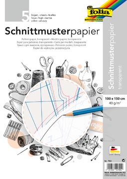 pak 5 bl. patroonpapier 40g