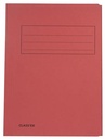 farde 3 kleppen folio kers