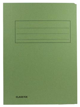 farde 3 kleppen folio groen