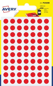markeringsetiket rond 8mm rd